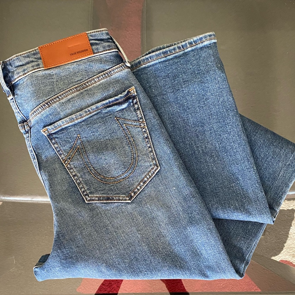 NWT True Religion High Rise, Wide Leg Jeans 28/6 - Picture 15 of 16